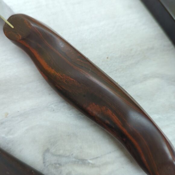 Vintage CUTCO 3 Piece Set 1026 1027 1028 With Bakelite Wall Rack Mount USA Made - Picture 6 of 14